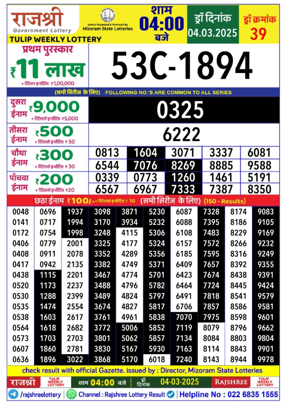 Today Lottery Sambad